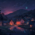 Default une image dun village frique de nuit avec plein de co 2 841f5889-f040-4a3d-921e-de68827e8c03 0