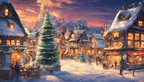 0 a nice fantastic christmas village esrgan-v1-x2plus